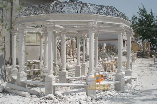 石雕涼亭